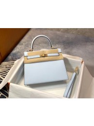 Imitation Hermes Original Epsom Leather KEL2578 light blue Tl359ye39