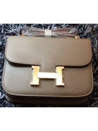 Knockoff Hermes Constance Bag Litchi Leather H9998 Grey Tl1156tU76
