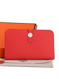 Knockoff Hermes Dogon Combined Wallet A508 Light Red Tl2267yK94