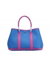 Knockoff Hermes Garden Party 30cm Tote Bags Grainy Leather Blue&Lavender Tl1344tp21