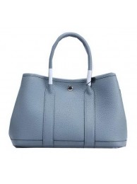 Knockoff Hermes Garden Party 30cm Tote Bags Grainy Leather SkyBlue Tl1346NL80