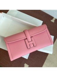 Knockoff Hermes Original Espom Leather Clutch 37088 cherry blossoms Tl233cS18