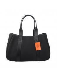 Knockoff Hermes Tote Bag Canvas & Leather H1035 Black Tl1711NL80