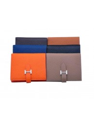 Knockoff High Quality Hermes Bearn Japonaise Bi-Fold Wallet Grainy Leather H68943 Tl2177Lg12