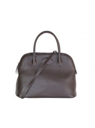 Knockoff High Quality Hermes Bolide 37CM Calfskin Leather Tote Bags H509084 Brown Tl1447Lg12
