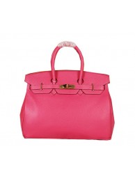 Luxury Hermes Birkin 35CM Tote Bag Rose Original Grainy Leather H35 Gold Tl1684kp43