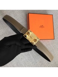 Luxury Hermes Collier de Chien belt buckle & Reversible leather strap 24 mm H0521 grey Tl3481Px24