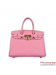 Replica Hermes Birkin 30CM Tote Bags Pink Togo Leather Gold Tl1914UD97