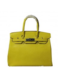 Replica Hermes Birkin 35CM 30CM Tote Bag Lizard Leather H35H30 Yellow Tl1331Sf59