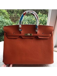 Replica Hermes Birkin 40CM Bag Original Leather BK40 Orange Tl1124iF91