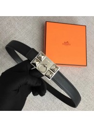Replica Hermes Collier de Chien belt buckle & Reversible leather strap 24 mm H0521 black Tl3483BJ25