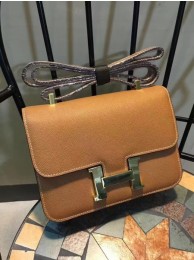 Replica Hermes Constance Bag Calfskin Leather H9978 Wheat Tl928BJ25