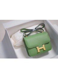 Replica Hermes Constance Bag Togo Leather H9999 green Tl540SV68