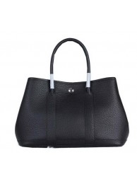 Replica Hermes Garden Party 30cm Tote Bag Grainy Leather Black Tl1375DY71