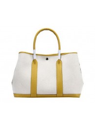 Replica Hermes Garden Party 36cm Tote Bag Canvas Yellow Tl1390aG44