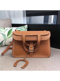 Replica Hermes Halzan Togo Original Leather H3908 Brown Tl175SV68
