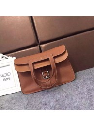 Replica Hermes Halzan Togo Original Leather H3909 Brown Tl174Ye83