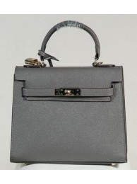 Replica Hermes Kelly 25cm Tote Bag Togo Leather K2138 Grey Tl1228ui32