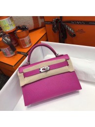 Replica Hermes Kelly Tote Bag Original epsom Leather KL20 Pink Tl612BB13