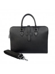 Replica Hermes Mens Briefcase Calf Leather 3309 Black Tl1740DY71