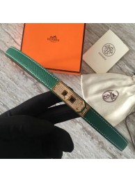 Replica Hermes original epsom leather Kelly belt H069853 green Tl3543Hd81
