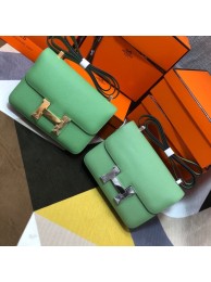 Replica Hermes Original Espom Leather Constance Bag 5333 light green Tl280DY71