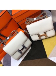 Replica Hermes Original Espom Leather Constance Bag 5333 white Tl295aG44