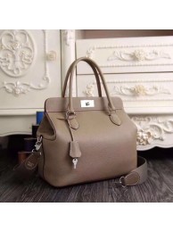 Replica Hermes Toolbox Bag Original Togo Leather H3259 Light Grey Tl840Fi42