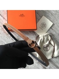 Replica High Quality Hermes Mini belt buckle & Reversible leather strap 13 mm H07142 brown Tl3501Jh90