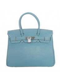Top Hermes Birkin 30CM Tote Bags Smooth Togo Leather Blue Tl2011yq38