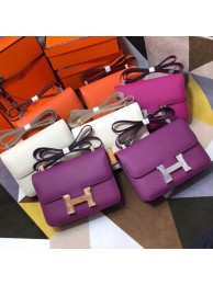 Top Hermes Original Espom Leather Constance Bag 5333 purple Tl276eo14