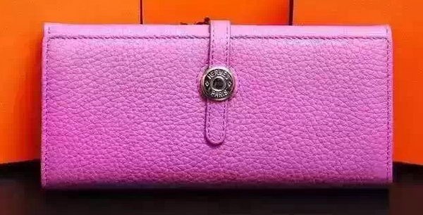 AAA 1:1 Hermes Dogon Original Leather Wallet H509 Rose Tl2077vi59