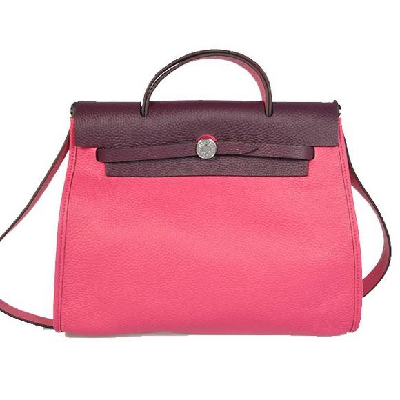 AAA 2012 New Hermes HerBag 31CM Togo leather Bag H9051 Peach Tl1939zK34