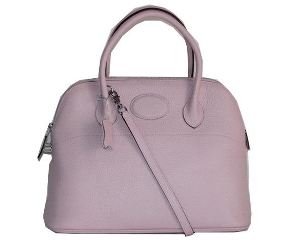 AAAAA Hermes Bolide 37CM Calfskin Leather Tote Bags H509084 Light Pink Tl1448aM93