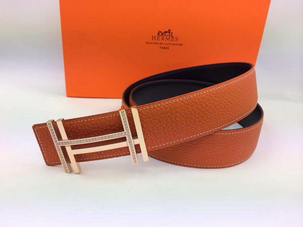 AAAAA Imitation Hermes Belt HBD001 Orange Tl3747Sy67