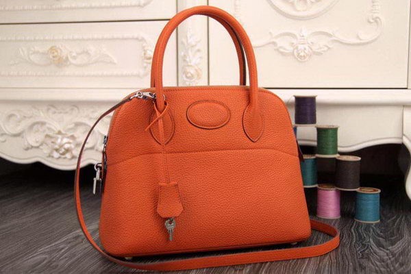 Cheap Hermes Bolide 31CM Original Leather Tote Bag Orange Tl1264sJ42