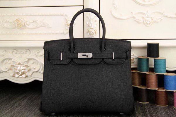 First-class Quality Hermes Birkin 35CM 30CM Tote Bag Original Leather HB35O Black Tl1283Sf41