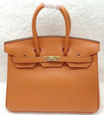 Hermes Birkin 25CM Tote Bag Original Leather H25T Orange Tl1178Ty85