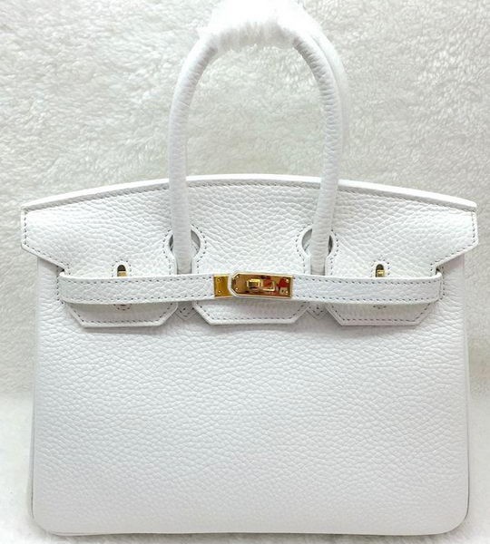 Hermes Birkin 25CM Tote Bag Original Leather H25T White Tl1179Gw67