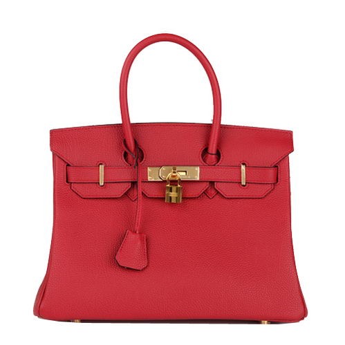 Hermes Birkin 30CM Tote Bag Burgundy Original Leather H30 Gold Tl1692aM39