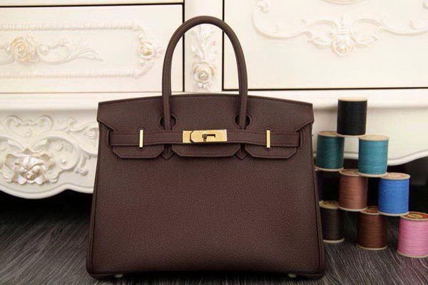 Hermes Birkin 35CM 30CM Tote Bag Original Leather HB35O Brown Tl1282Ym74