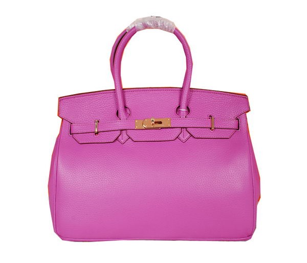 Hermes Birkin 35CM Tote Bag Lavender Original Grainy Leather H35 Gold Tl1683fo19