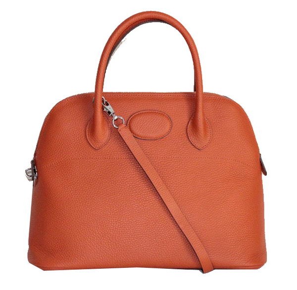 Hermes Bolide 37CM Calfskin Leather Tote Bags H509084 Orange Tl1456Qu69
