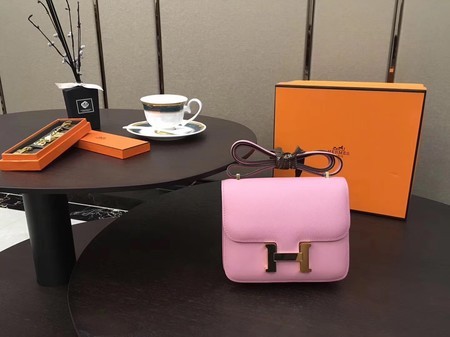 Hermes Constance Bag Original Calfskin Leather H9910 Pink Tl869Zf62