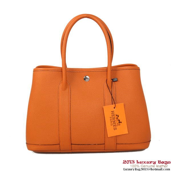 Hermes Garden Party 30CM Bag Calf Leather A1288 Orange Tl1878uU16