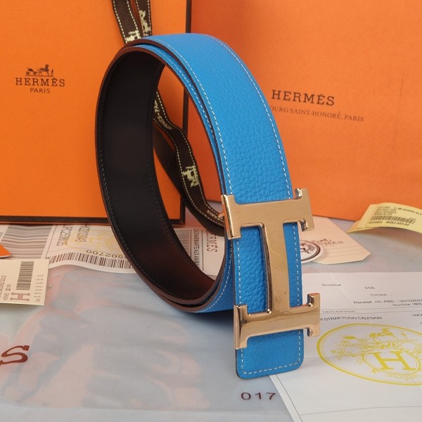 Hermes Imported Belt HR1002C Blue Tl3772yj81