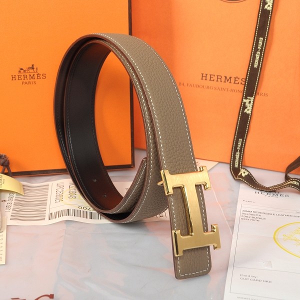 Hermes Imported Belt HR1002E Dark Gray Tl3770aj95
