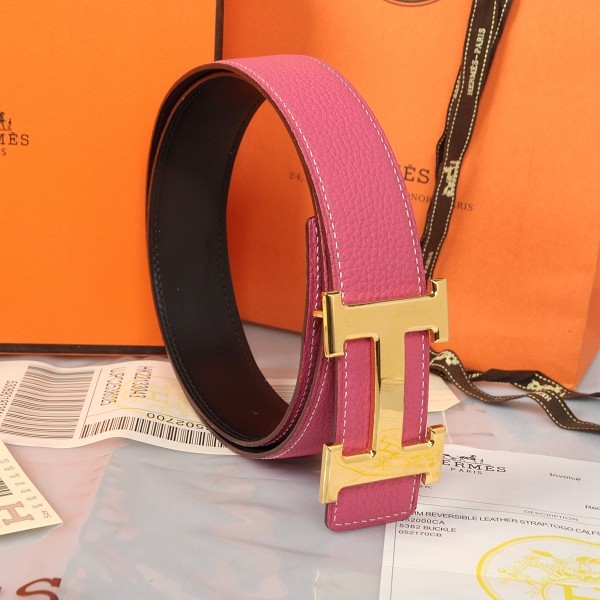 Hermes Imported Belt HR1002F Pink Tl3769Oj66