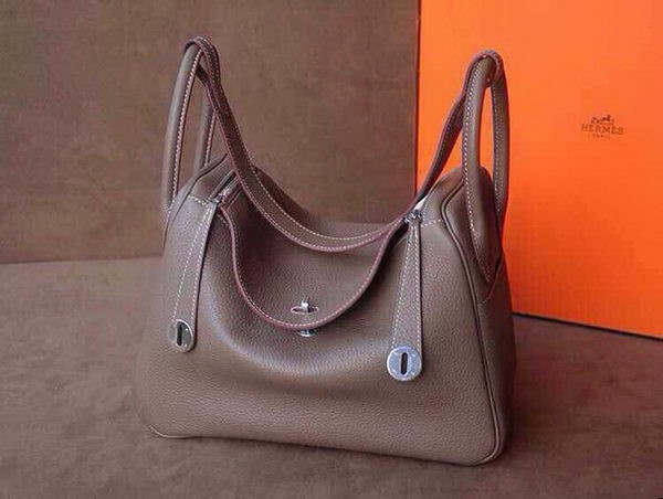 Hermes Lindy 30CM Original Leather Shoulder Bag HLD30 Dark Grey Tl1241TP23