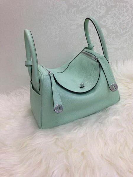 Hermes Lindy 30CM Original Leather Shoulder Bag HLD30 Skyblue Tl1240Mn81